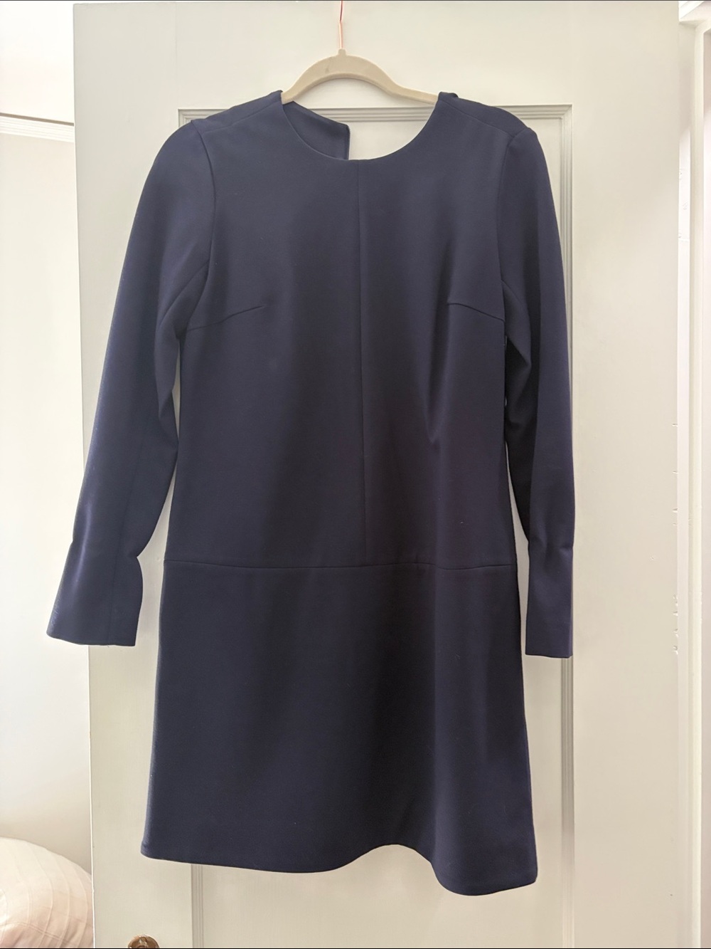 Women’s Navy Long-Sleeve Shift Dress